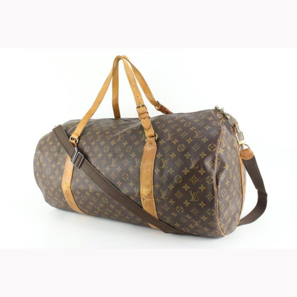 Louis Vuitton XL Monogram Sac Polochon 70 Keepall Bandouliere 64lz429s